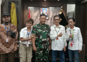 Audiensi Media Online tabloidbongkar ke Kadispenad