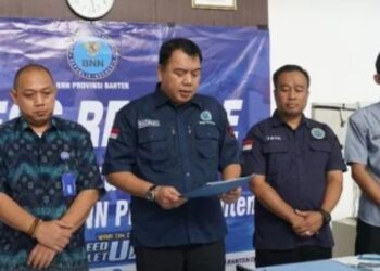 BNN Provinsi Banten Ungkap Kasus 43,8 Kilogram Shabu dan Ganja